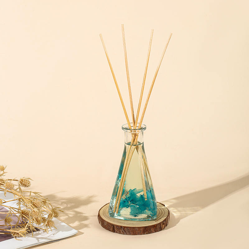 بطری مثلثی گل خشک شده انگور بدون آتش پخش کننده نی آروماتراپی داخلی