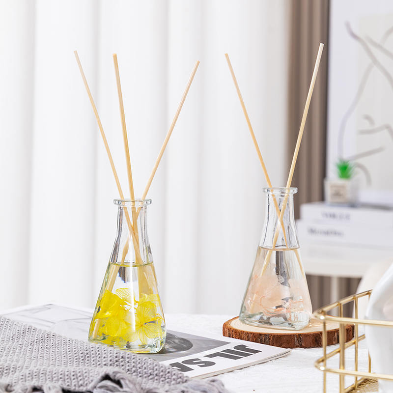 بطری مثلثی گل خشک شده انگور بدون آتش پخش کننده نی آروماتراپی داخلی