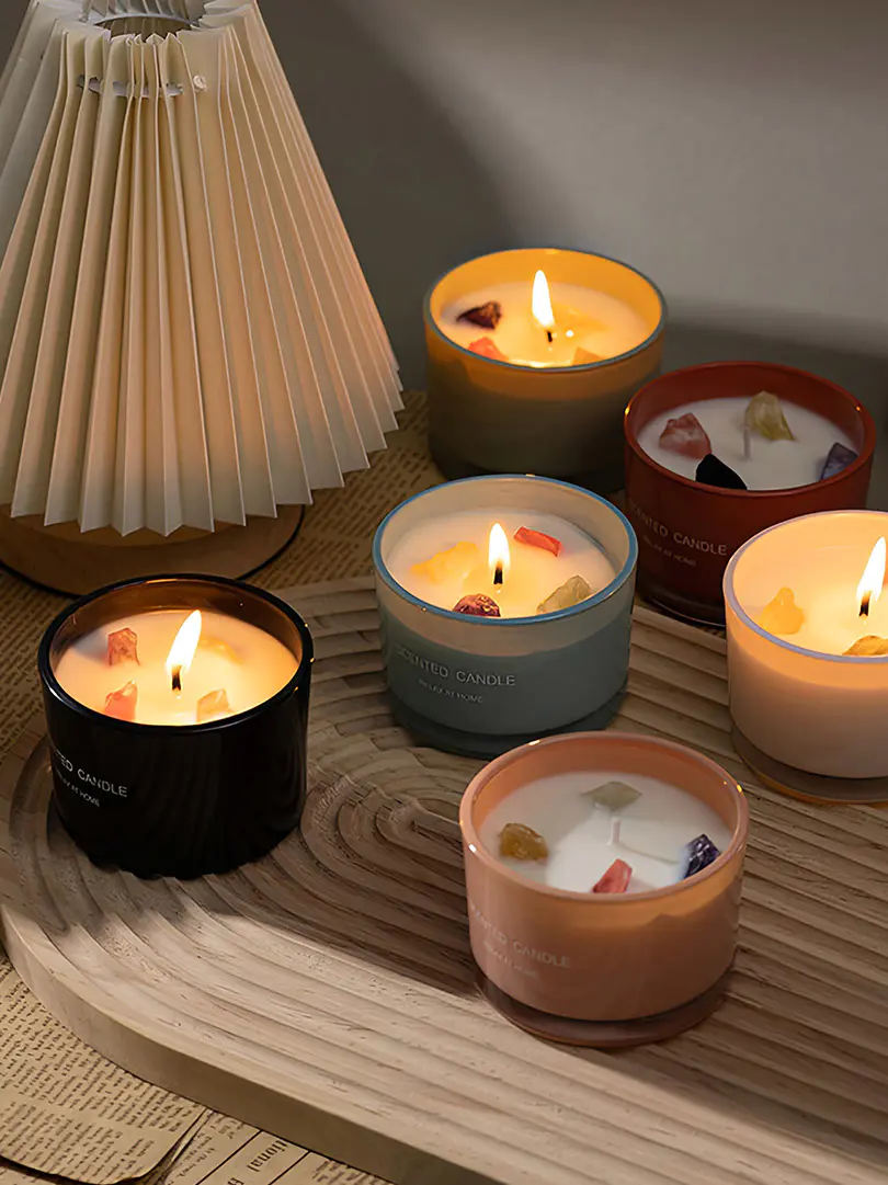 شمع سنگ کریستال عطر احساسی دوپامین