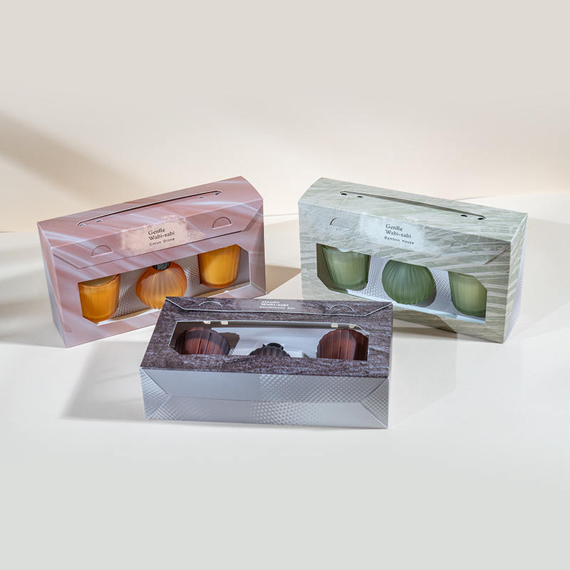 شیشه های کوچک راه راه عمودی شمع های معطر X2 بطری پخش کننده نی فرار حباب کوچک راه راه راه راه عمودی