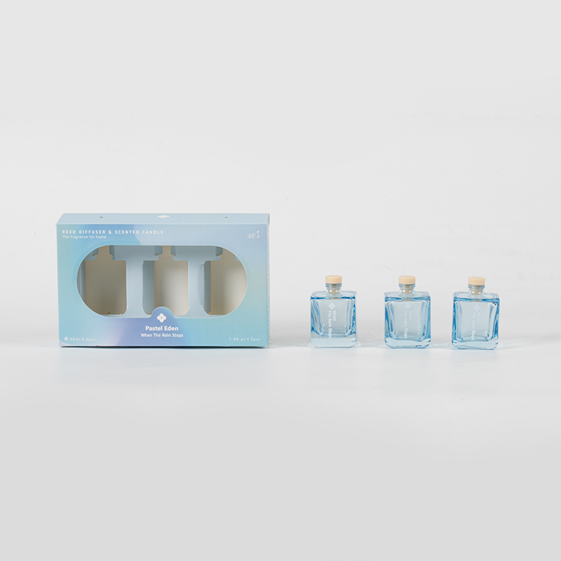مجموعه پخش کننده نی بطری مربعی 3PCS- مجموعه عطر 3PCS