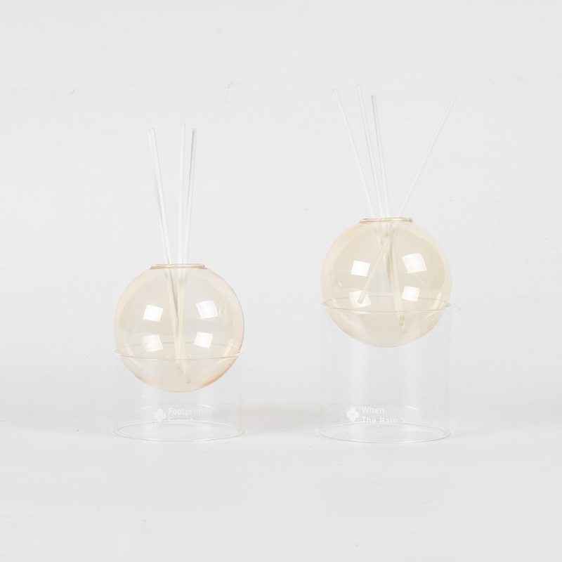 پایه شیشه ای شفاف، آروماتراپی از نوع گلوله ای نی دیفیوزر