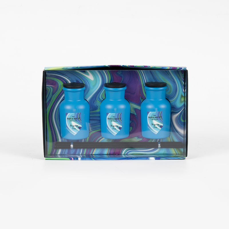 پخش کننده نی معطر بطری گرد کوچک 3PCS ست خانگی سازنده مجموعه عطر