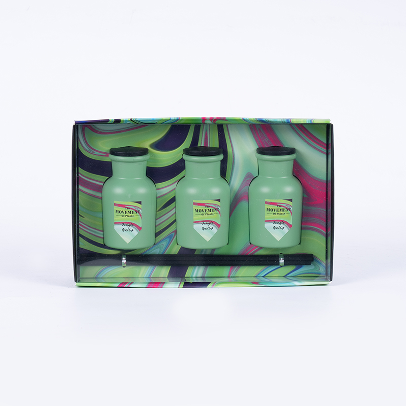 پخش کننده نی معطر بطری گرد کوچک 3PCS ست خانگی سازنده مجموعه عطر